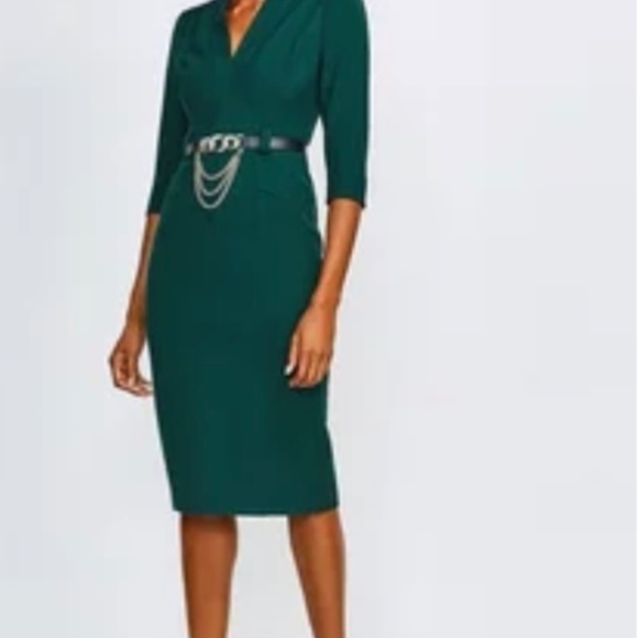 Karen Millen Forever dress in green NWT size 6 - Picture 2 of 11